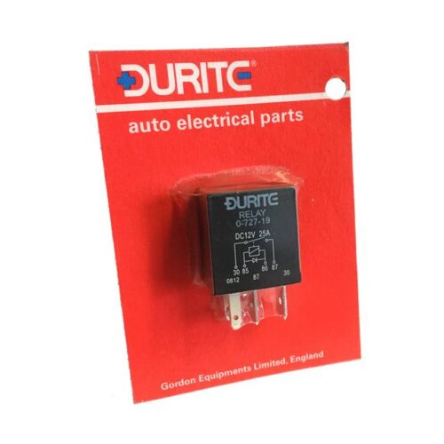 Durite 12V Mini Heavy Duty Make/Break Relay - Sealed With Resistor - 100A - 0-727-72