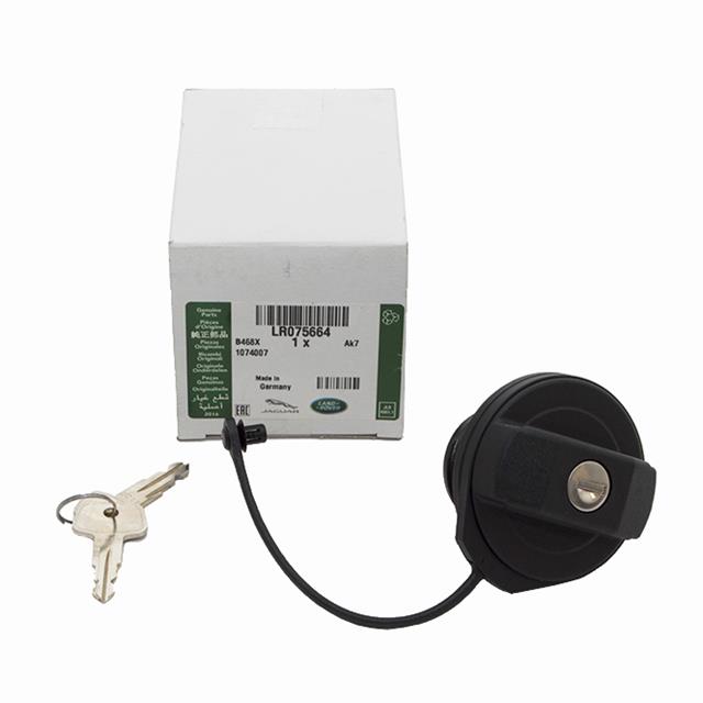 Land Rover Defender Fuel Tank Filler Cap With Tie & 2 Keys - LR075664 / WLD500200